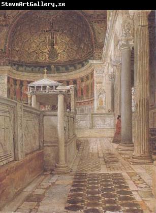 Alma-Tadema, Sir Lawrence Interior of the Church of San Clemente (mk23)